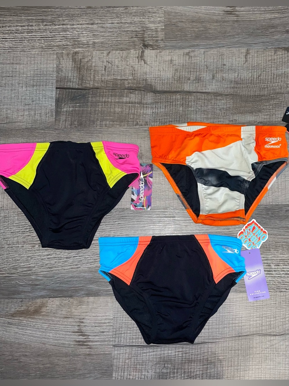 Speedo Men’s Swim Dive Briefs Size 30 NWT ~ 3 Pair Eco Endurance